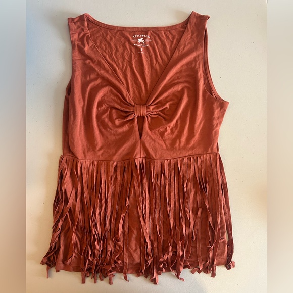 Idyllwind Tops - Idyllwind Rust Fringe Tank Top
